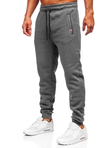 Herr Tjock Jogger-sweatpants Antracitgrå Bolf JX6217