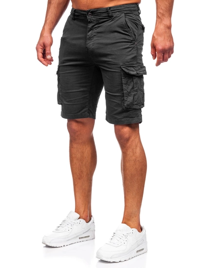 Herr Cargoshorts Svart Bolf XX160086