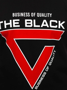 Herr Linne med tryck Svart Bolf 14816