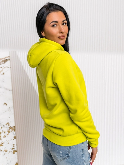 Dam Sweatshirt med känguruficka Kalk Bolf W02A1