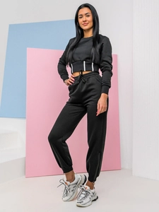 Dam 2-delad oversize Träningsoverall Svart Bolf 8C78