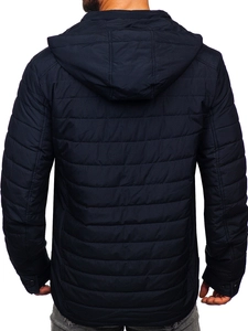 Herr Quiltad Lättviktsjacka Marinblå Bolf 22M305