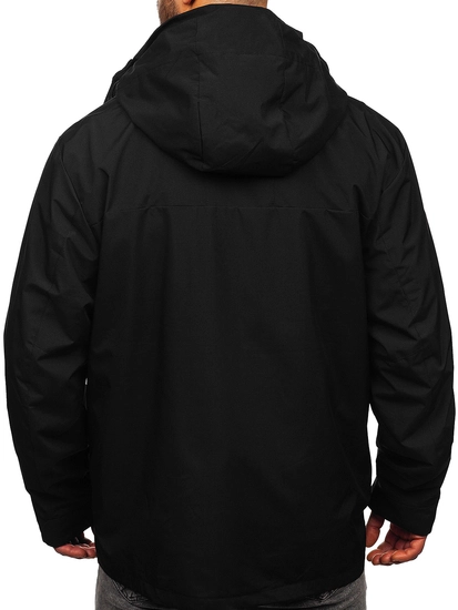 Herr 2-i-1 lättviktsjacka Svart Bolf 5M3262