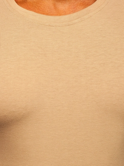 Herr Basic T-shirt Beige 2005-91