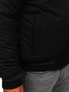 Herr Vinterjacka med päls Svart Bolf 22M333