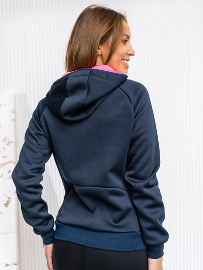 Dam Lättviktsjacka med huva Marinblå Bolf KSW4009A1