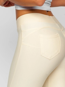 Dam Push Up Leggings Ecru Bolf J50718