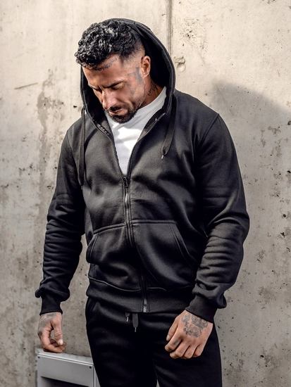 Herr Huvtröja Svart Bolf 2008A