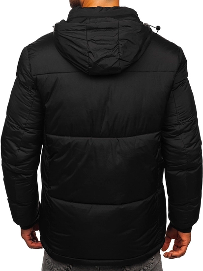 Herr Quiltad Vinterjacka Svart Bolf 31M5033