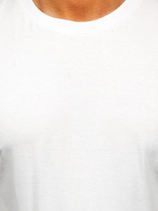 Herr Bomulls Basic T-shirt Vit Bolf 192397