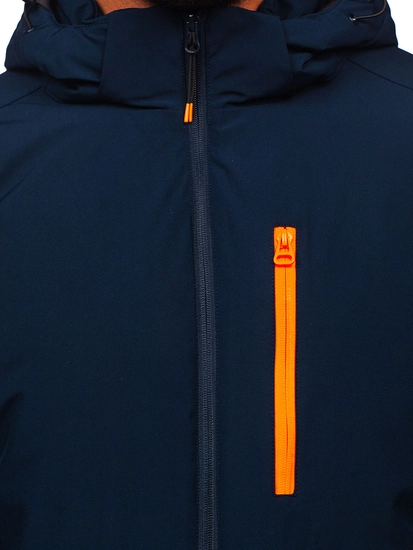 Herr Sportig Vinterjacka Marinblå Bolf HH011A