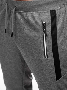 Herr Jogger Sweatpants Grå Bolf 8K212A