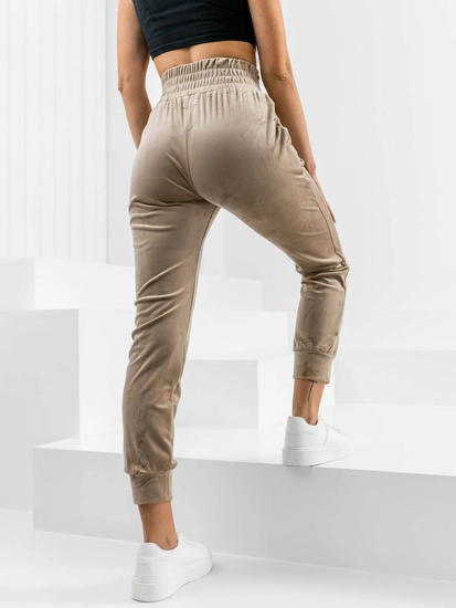 Dam Velour Sweatpants Beige Bolf W7685