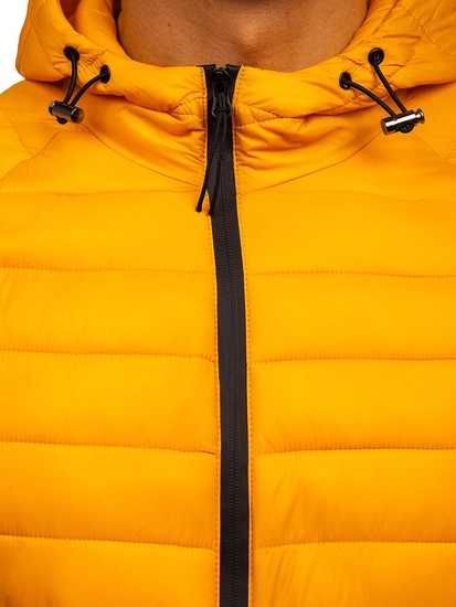 Herr Quiltad lättviktsjacka Gul Bolf 13021