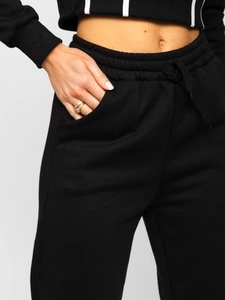 Dam 2-delad Oversize Träningsoverall Bolf Svart 8C78A1