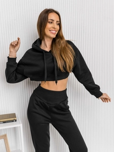 Dam 2-delad Oversize Träningsoverall Bolf Svart 8C68A1