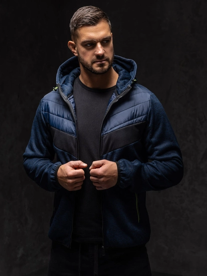 Herr Lättviktsjacka Marinblå-Grön Bolf BKS2153