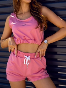 Dam 2-delad Träningsoverall Rosa Bolf YP1003A