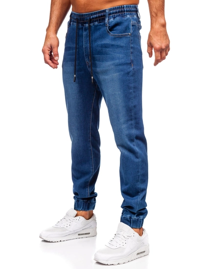 Herr Jeans-joggers Marinblå Bolf 8152