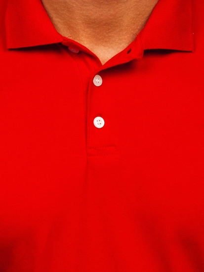 Herr Polotröja Röd Bolf 0002