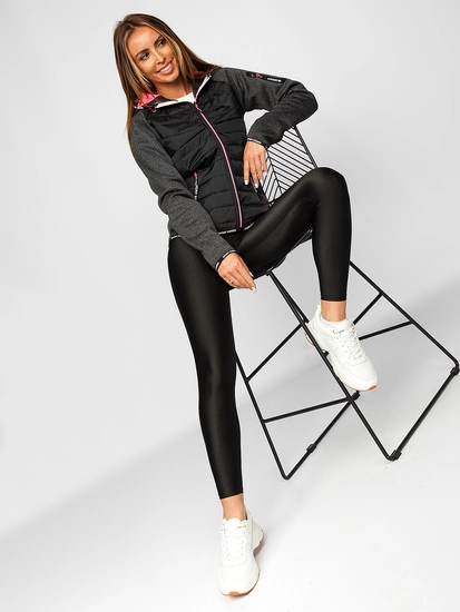 Dam Lättviktsjacka Svart Bolf KSW4004