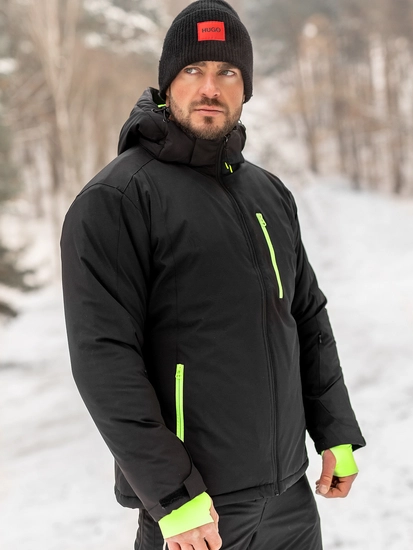 Herr Sportig Vinterjacka Svart Bolf HH011A