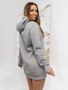 Dam Lång Huvtröja Grå Bolf YS10003A1