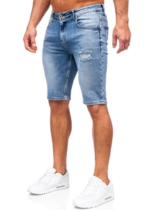 Herr Jeansshorts Blå Bolf KG3916