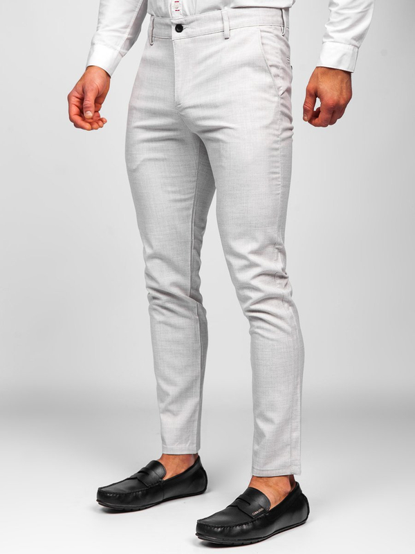 Herr Chinos i bomull Beige Bolf 0015