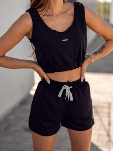 Dam 2-delad Träningsoverall Svart Bolf YP1003A