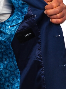 Herr Elegant Kavaj Marinblå Bolf 022