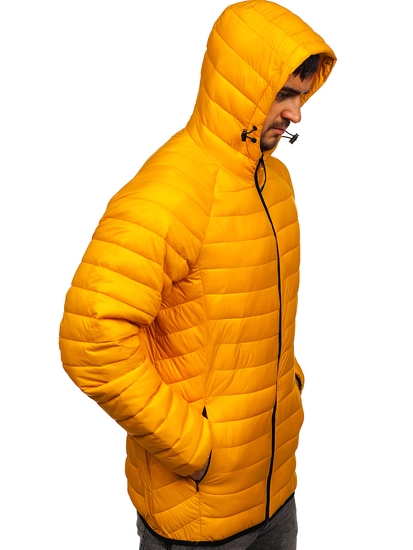 Herr Quiltad lättviktsjacka Gul Bolf 13021