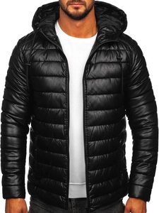 Herr Quiltad Vinterjacka Svart Bolf 11Z8088