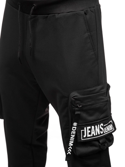 Herr Cargo-joggers Svart Bolf K21