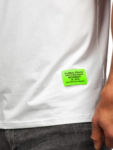 Herr T-shirt med tryck Vit Bolf MT3046