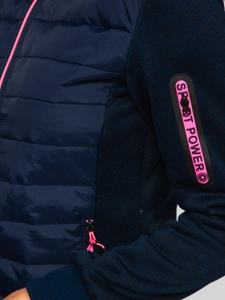 Dam Lättviktsjacka med huva Marinblå Bolf KSW4001A1