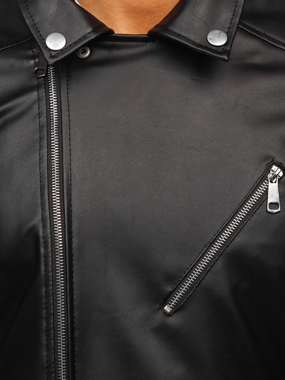 Herr Skinnjacka Biker Svart Bolf 0006