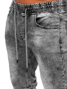 Herr Jeansshorts Svart Bolf KR1551