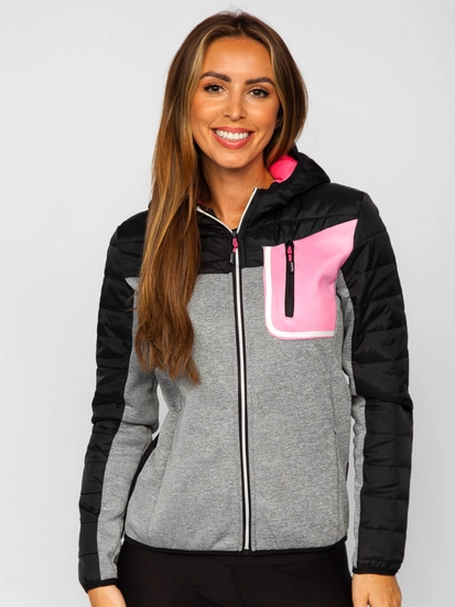 Dam Lättviktsjacka med huva Svart Bolf KSW4006A1