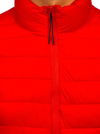 Herr Quiltad Lättviktsjacka Röd Bolf 13007