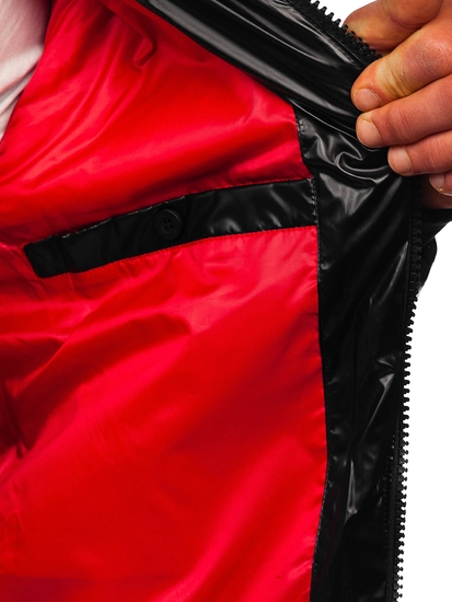 Herr Quiltad sportig Lättviktsjacka Svart Bolf 2143