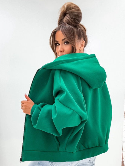 Dam Varm Fjärilshuvtröja Grön Bolf 821112