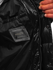 Herr Quiltad Vinterjacka Svart Bolf 9970