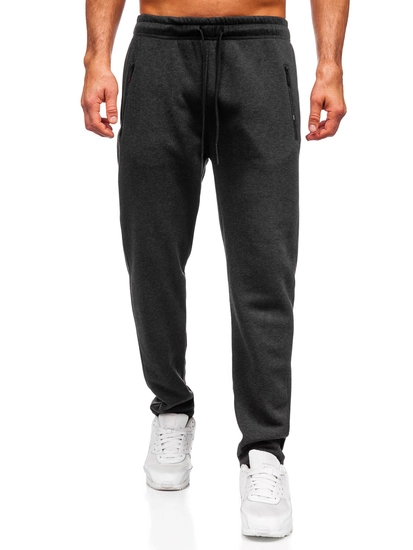 Herr Oversized träningsbyxor Antracitgrå Bolf JX6507