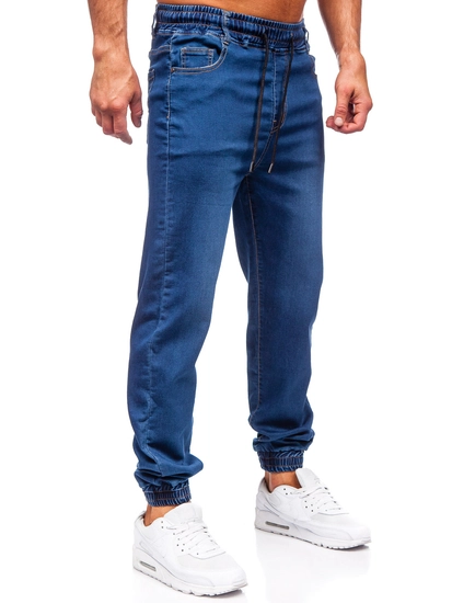 Herr Jeans-joggers Marinblå Bolf 8106