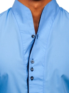 Herr Långärmad Skjorta Ljusblå Bolf 5720