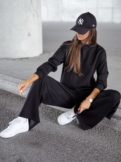 Dam 2-delad Träningsoverall och smör Svart Bolf 821111