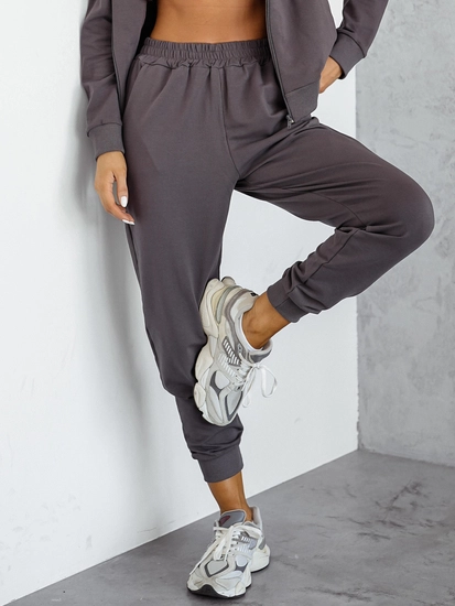 Dam 2-delad Träningsoverall med huva Grafitgrå Bolf 821110