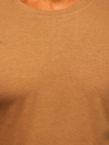 Herr Basic T-shirt Brun Bolf 2005