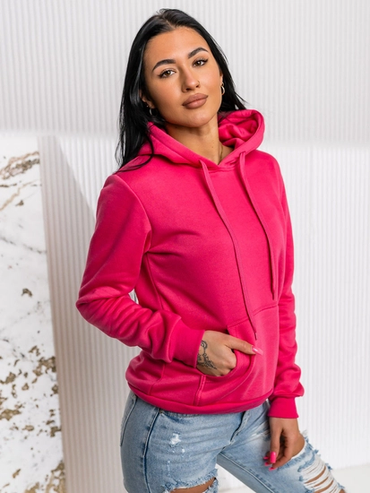 Dam Sweatshirt med känguruficka Fuchsia Bolf W02A1